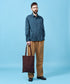 MR.OLIVE E.O.I / WATERPROOF WASHABLE LEATHER FLAT TOTE BAG(LARGE) ミスターオリーブ イーオーアイ/ウォータープルーフウォッシャブルレザー/フラットトートバッグ(LARGE)